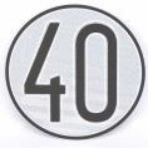 DISCO LIMITACION DE VELOCIDAD 40KM/H