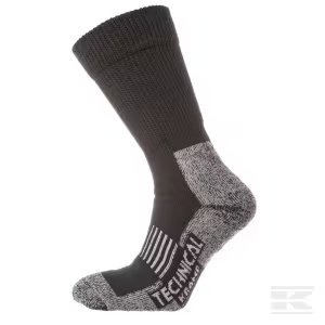 CALCETINES TÉRMICOS TALLA 39-42 NEGRO Y GRIS